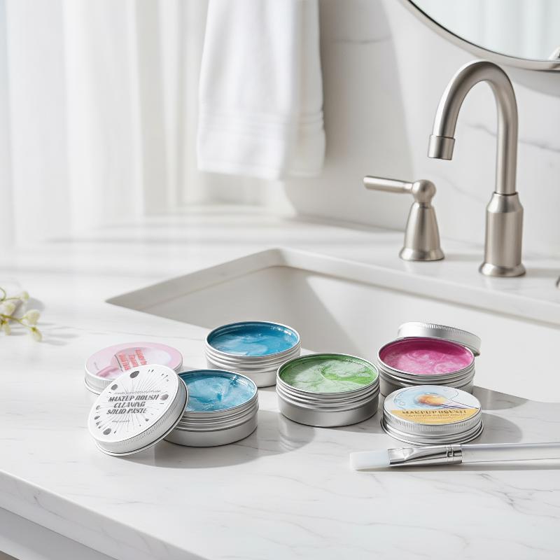 Eco Sponge - Make-up kwasten reinigingszeep, make-up sponsjes, cosmetische