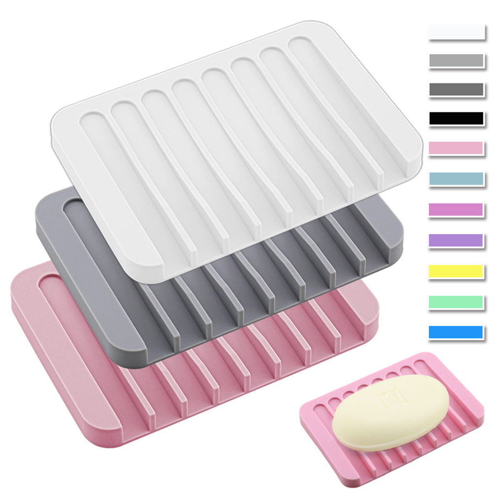 Eco Sponge - LMETJMA siliconen spons houder, zelfdrainende zeepbakjes,