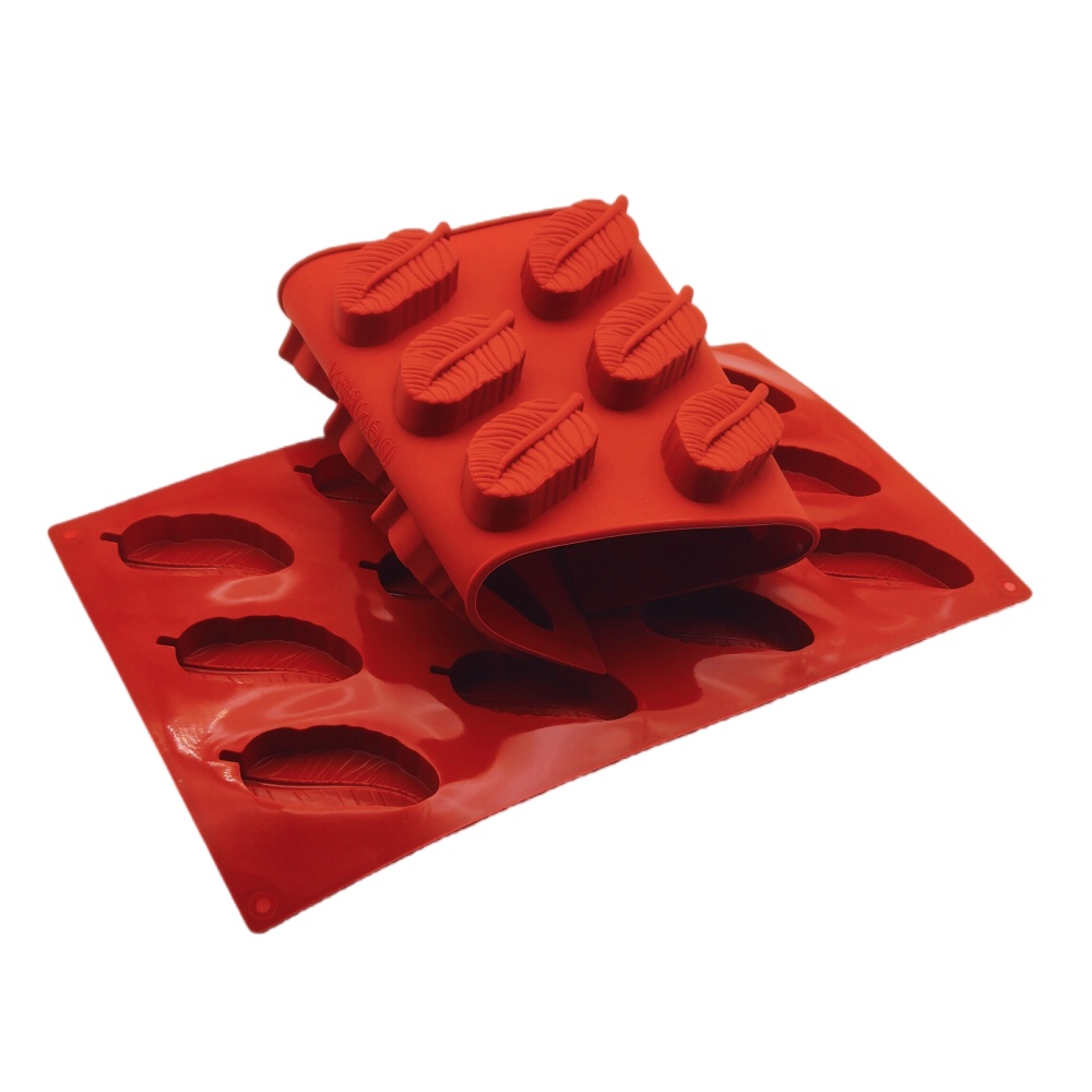 Eco Soap - Nieuwe Aanwinst 12-Gats Veervormige Siliconen Chocolade
