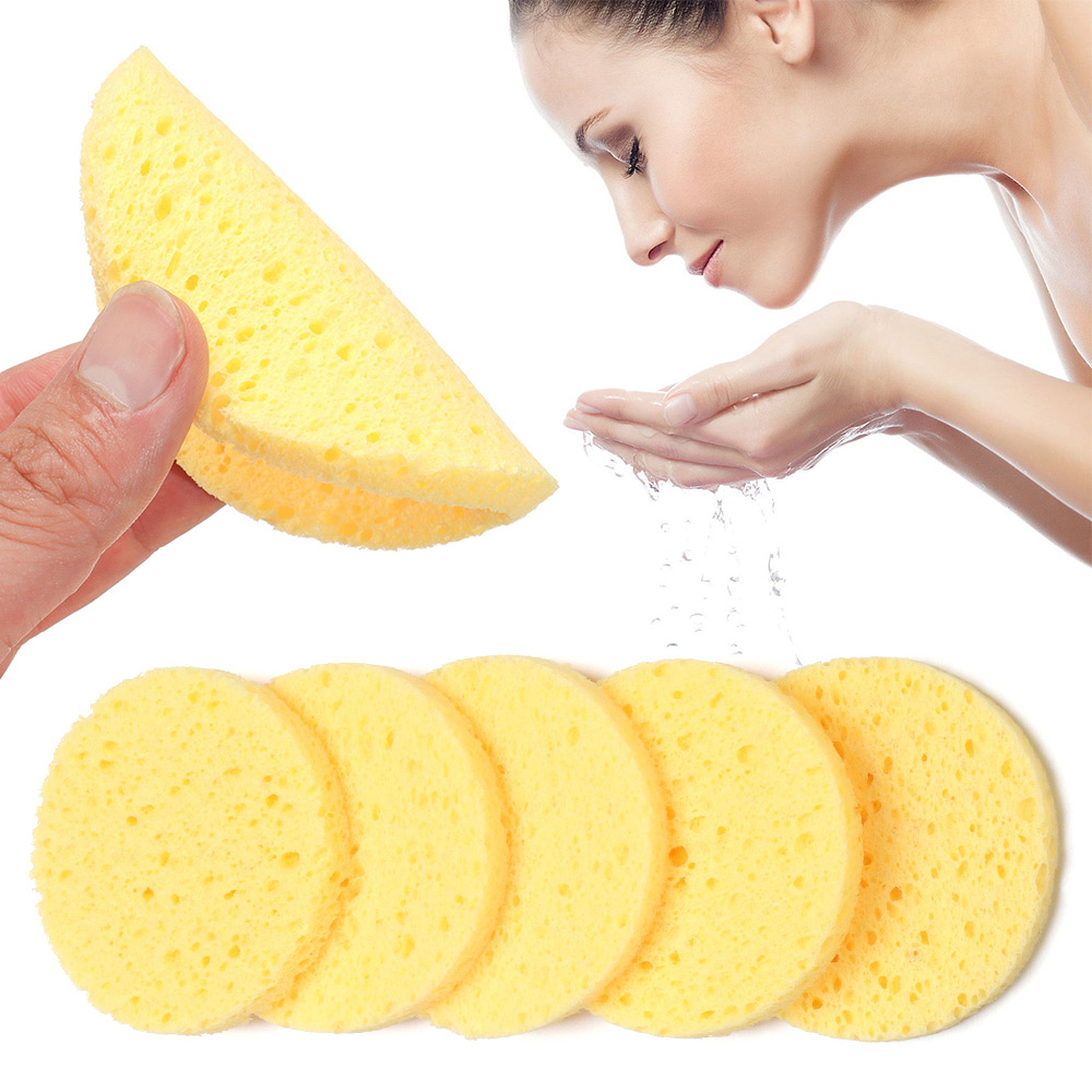 Eco Sponge - 10 Stuks 6-9 Cm Geel Gezicht