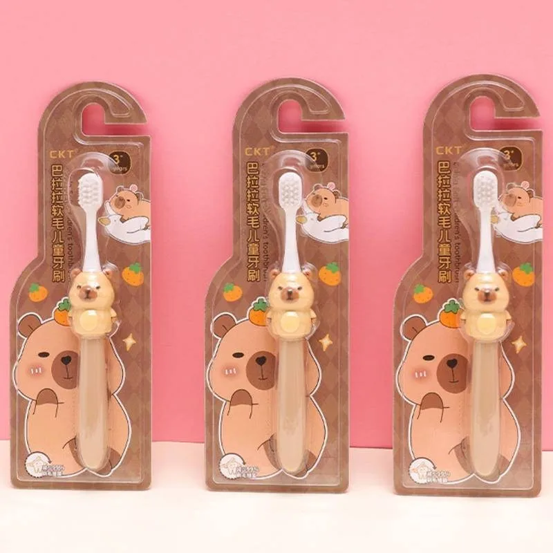 Bamboo Toothbrush - Capybara Baby Tandenborstel Schattige Cartoon Tandenborstel