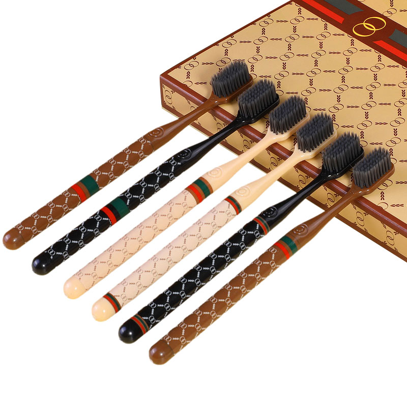 Bamboo Toothbrush - 6/doos zacht haar tandenreinigingsgereedschap hoogwaardige tandenborstelset
