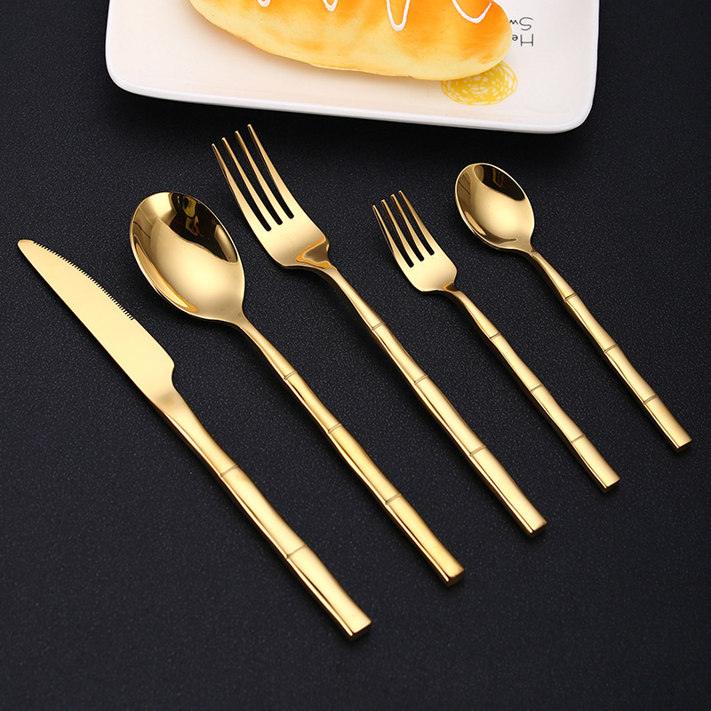 4/5 Stuks Bamboe Ontwerp Rvs B - Bamboo Cutlery recensie en prijs