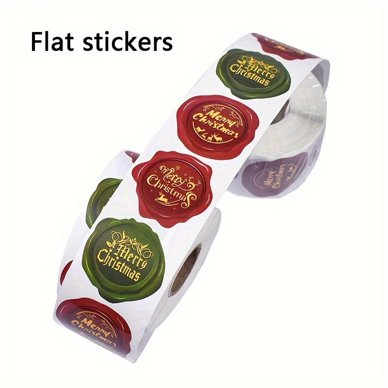 500 1,5 inch kerststickerrolle - Beeswax Wrap recensie en prijs