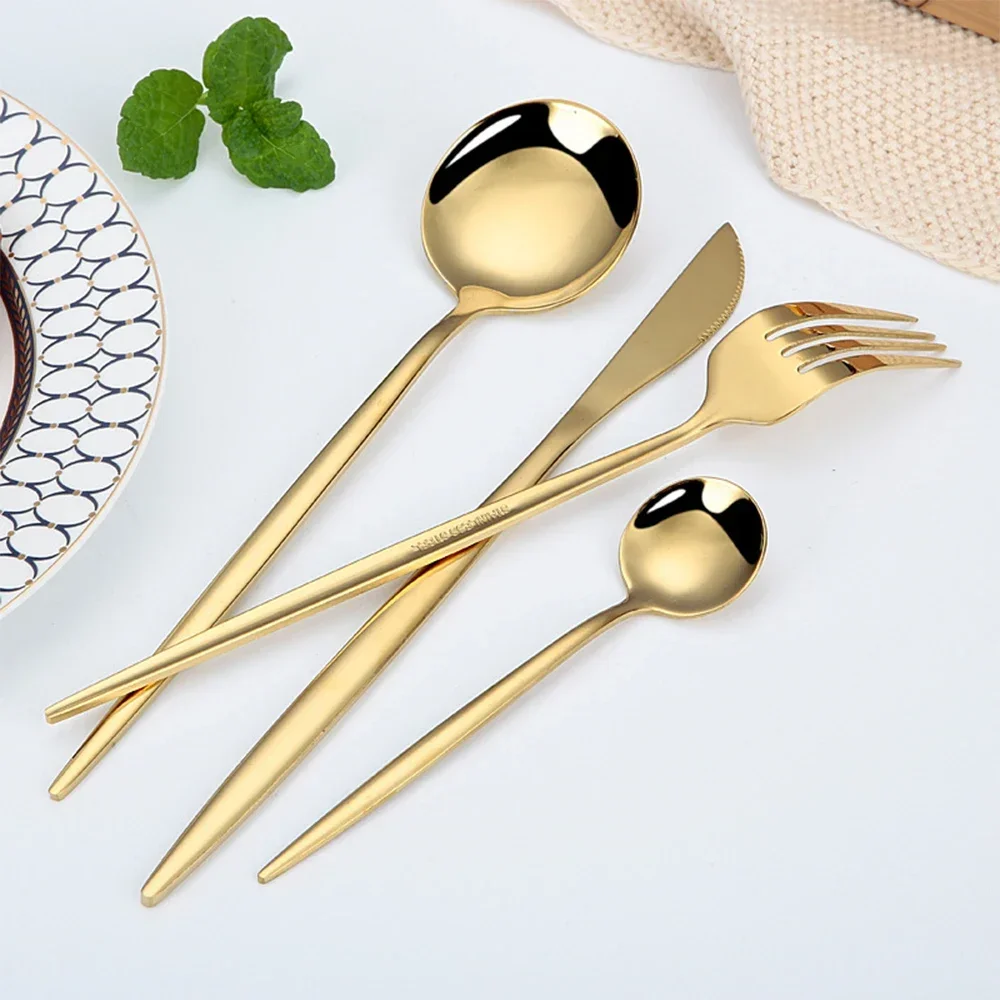24-delige RVS bestekset zwart  - Bamboo Cutlery recensie en prijs