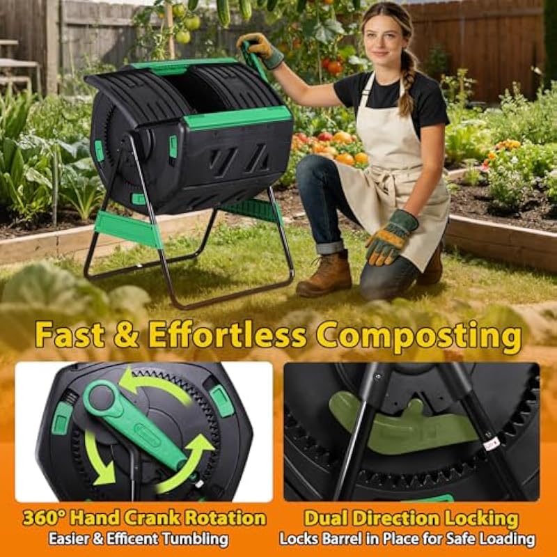53-gallon roterende compostbak - Compost Bin recensie en prijs