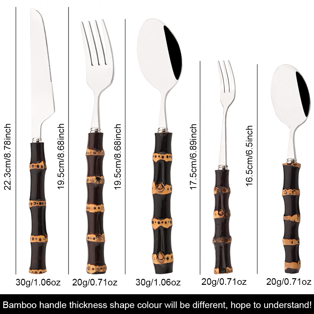 5 Stuks Creatieve Thuis Bamboe - Bamboo Cutlery recensie en prijs
