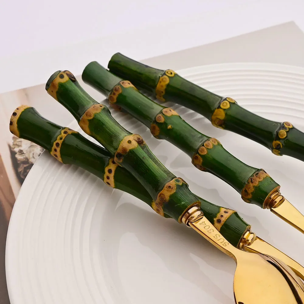 5 Stuks Natuurlijke Groene Bam - Bamboo Cutlery recensie en prijs