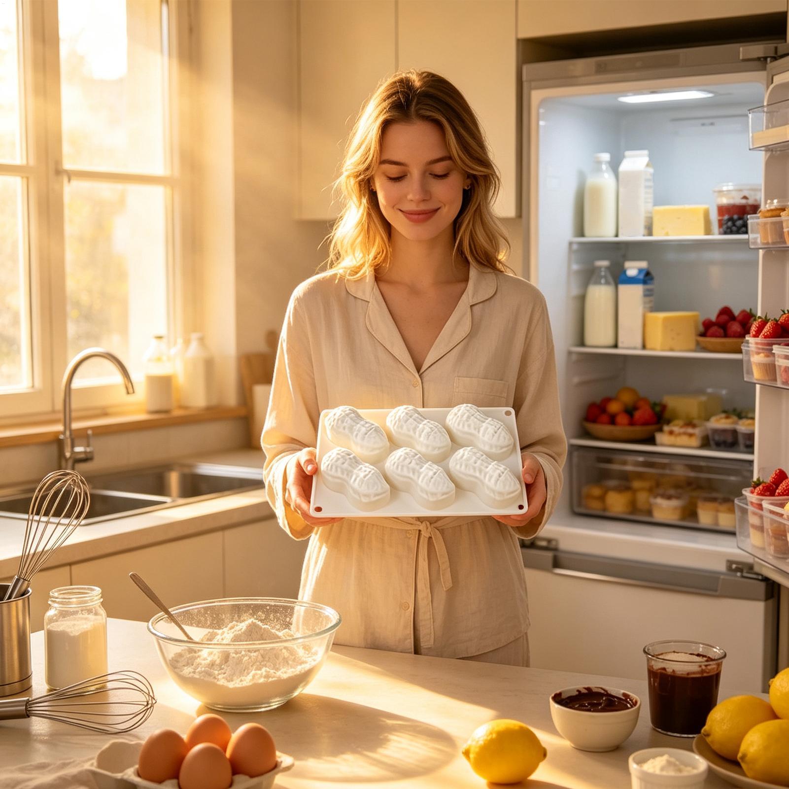 Siliconen cakevorm met 6 vakke - Eco Soap recensie en prijs