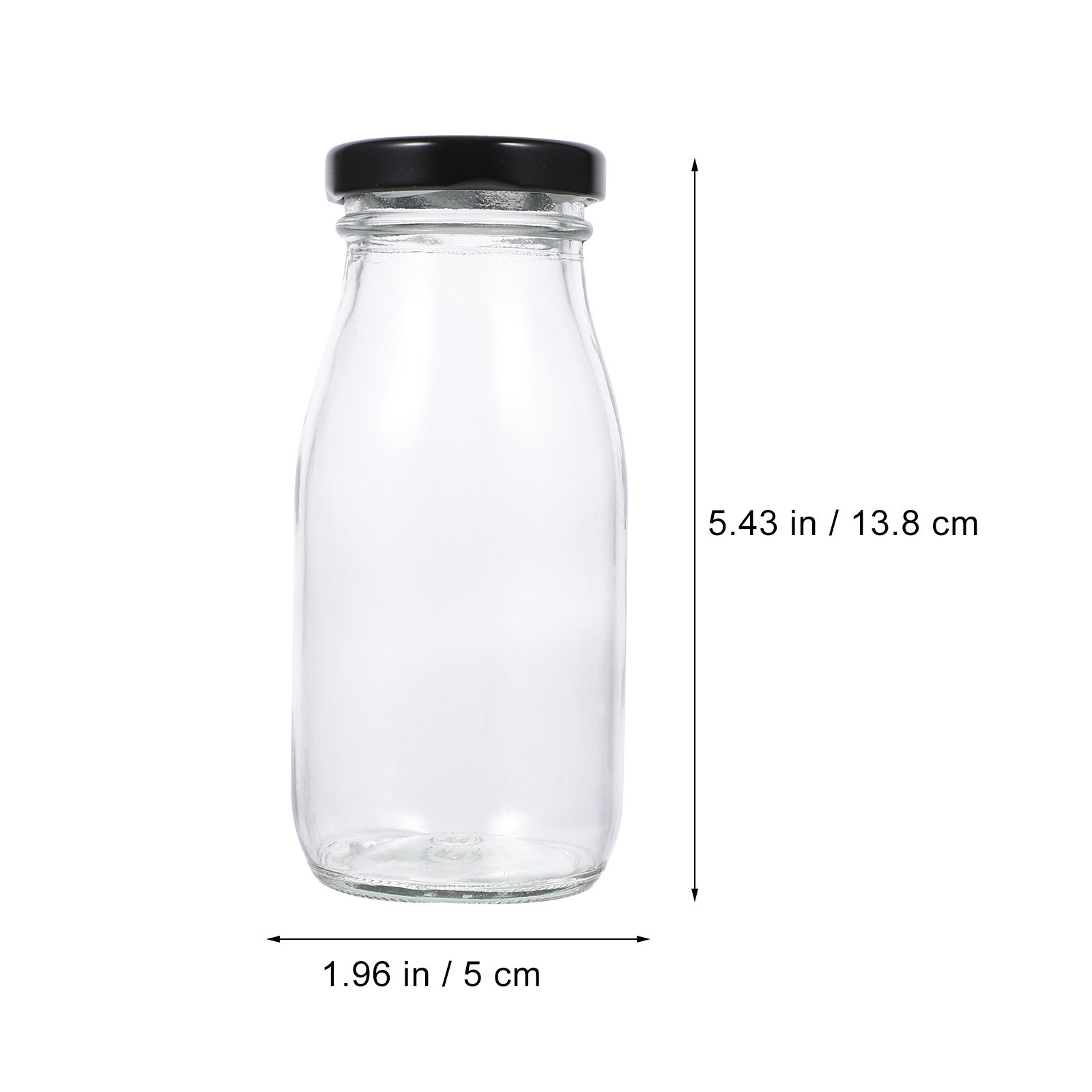 4 stuks melkflessen van glas,  - Reusable Bottle recensie en prijs