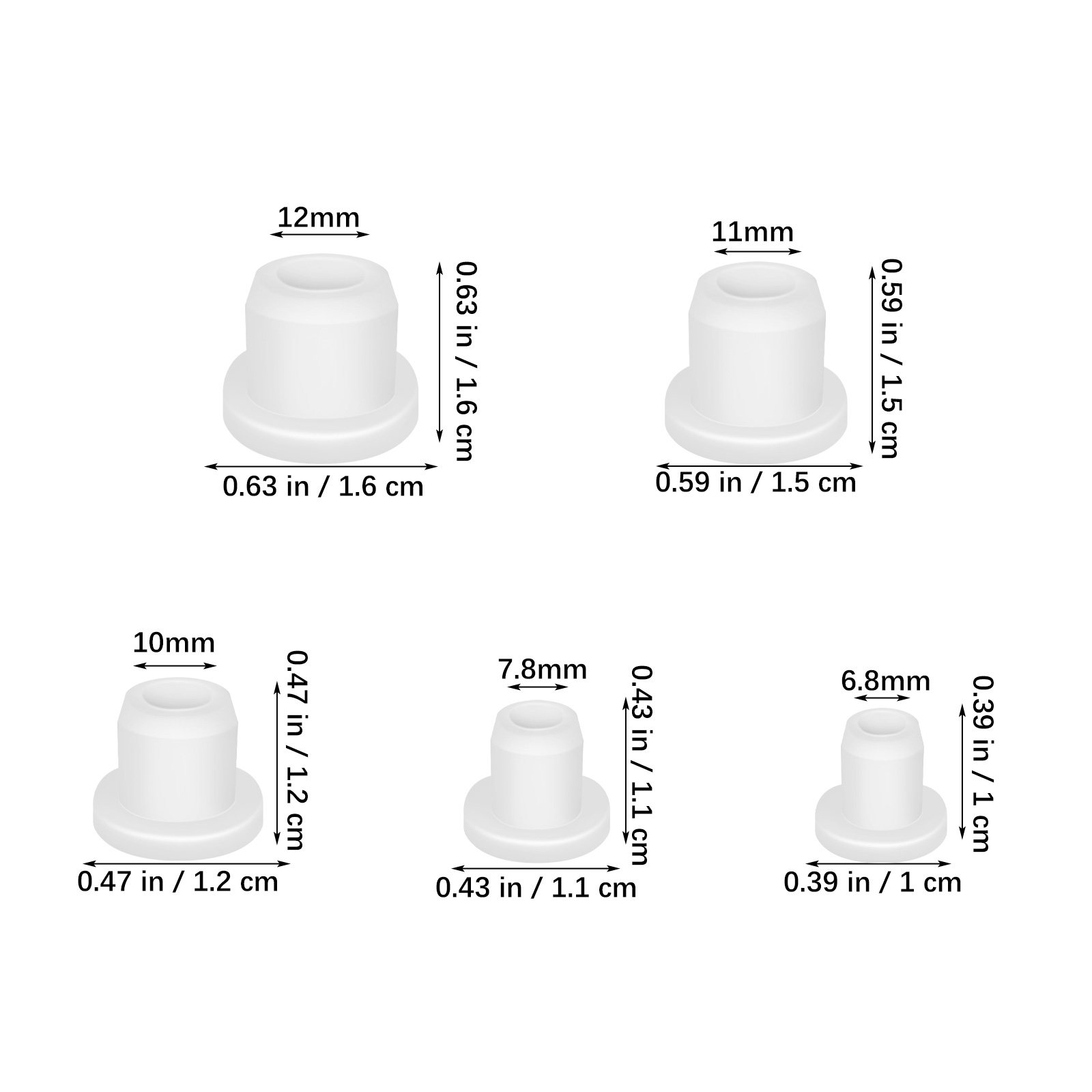 25 stuks witte siliconen dopje - Reusable Bottle recensie en prijs
